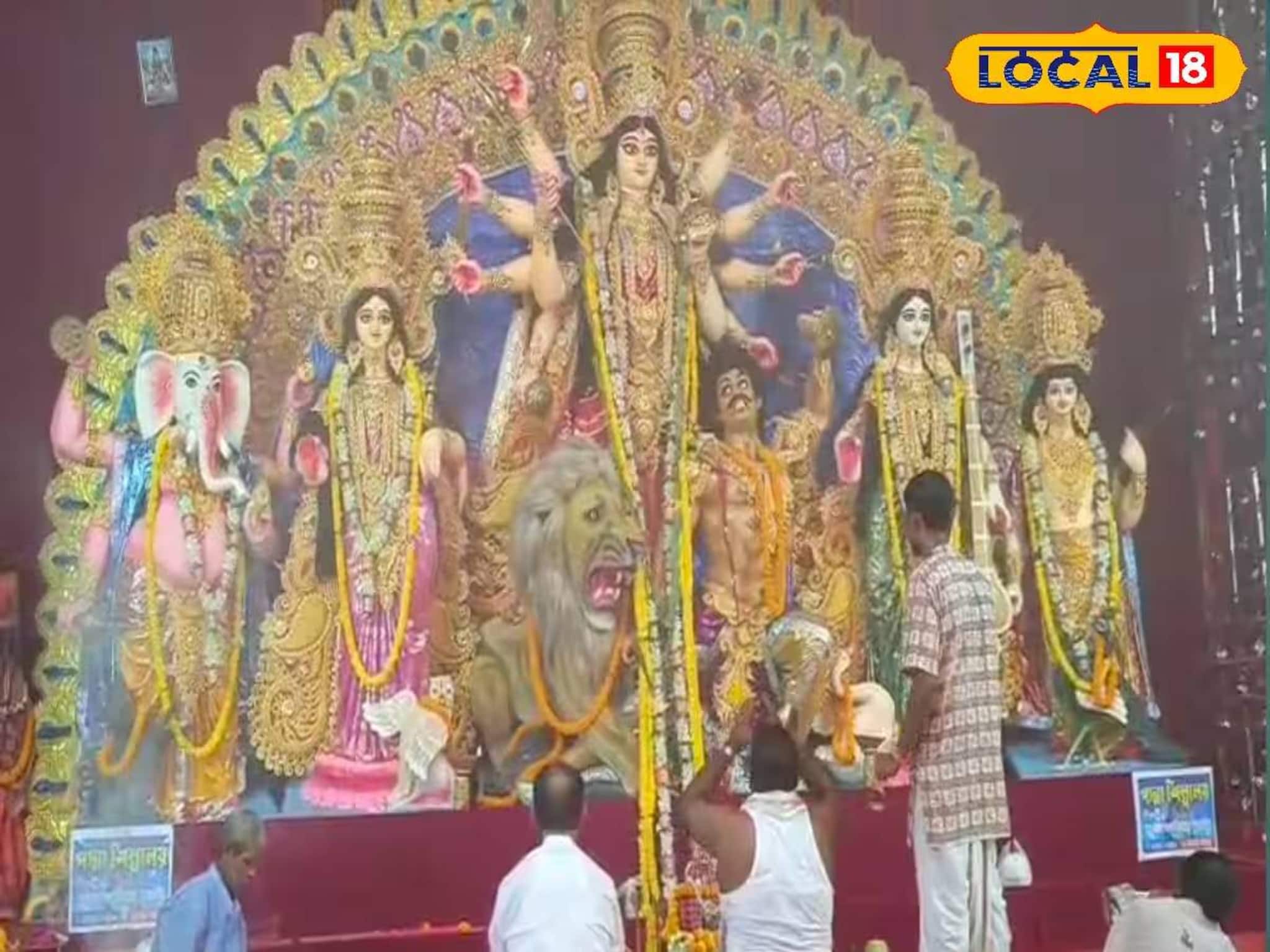 দুর্গাপুজো প্যান্ডেল যেন আস্ত মন্দির! 'মানতপুরী' থিমে নজর কাড়ছে বারুইপুরের মণ্ডপ