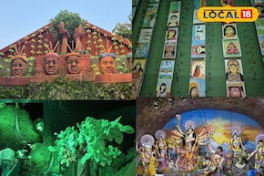 চিনের হিন্দু মন্দির থেকে পুরনো বাড়ির আদলে মণ্ডপ! বাড়ি বসেই দেখুন সেরা কিছু প্যান্ডেল