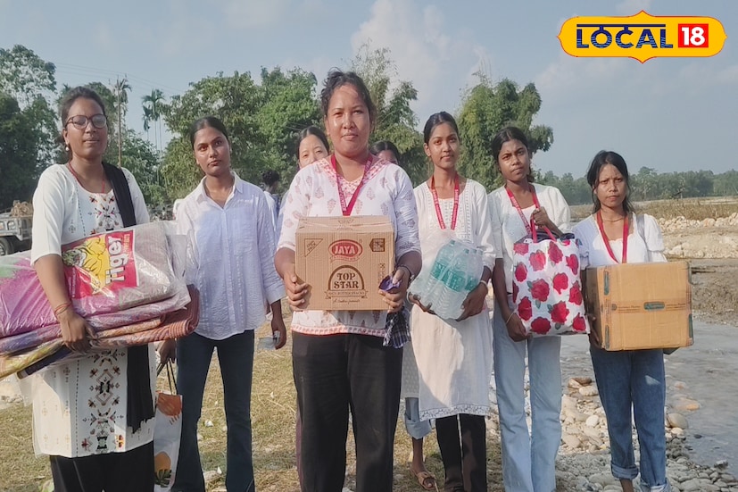 নাগরাকাটার বামনডাঙা ও টুন্ডুর বন্যাবিধ্বস্ত মানুষদের পাশে দাঁড়ালেন মিনগ্লাস ও মেটেলি এলাকার চা বাগানের ছাত্রীদের একটি দল। ট্রাক্টরে চেপে, ডায়না ও গাঠিয়া নদী পেরিয়ে পৌঁছে গেলেন তাঁরা দুর্গত গ্রামে। হাতে ছিল চাল-ডাল, জামাকাপড়, দুধ, বিস্কুট, চকলেট-যতটুকু তাঁদের সামর্থ্য। 