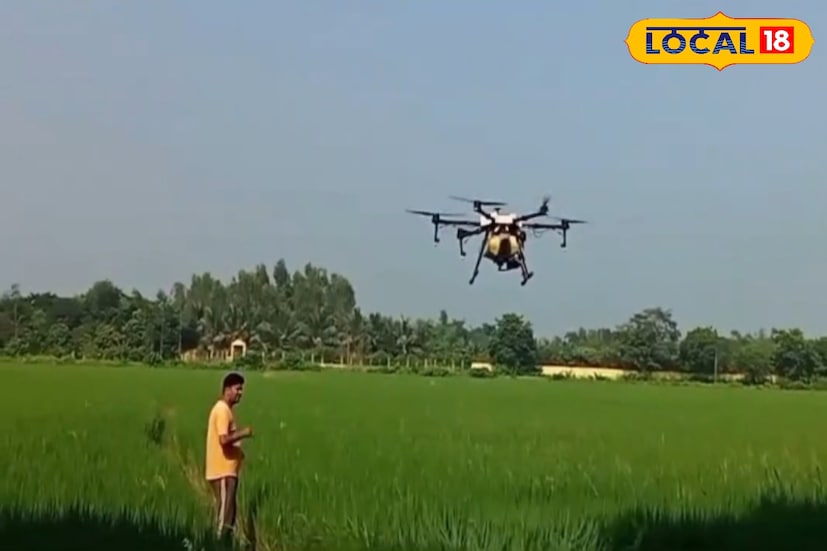 বর্ষার সময় জমিতে বাড়ে সাপের উপদ্রব। তাই এই সময় জমিতে ওষুধ দিতে গিয়ে অনেকেই সাপের কামড়ে আক্রান্ত হন। পাশাপাশি পর্যাপ্ত পরিমাণে শ্রমিকও পাওয়া যায় না। এই সমস্যা সমাধানে এক অভিনব পদ্ধতি ব্যবহার করলেন ভাতারের বনপাশ এলাকার এক কৃষক। আপাতত পরীক্ষামূলকভাবে এই কাজ করছেন তিনি। (ছবি ও তথ্যঃ সায়নী সরকার)