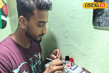 কালীপুজোর আগে বড়মার নামে মাইক্রো আর্ট তৈরি করে তাক লাগাল আসানসোলের ছেলে অভিষেক
