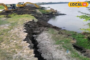 নতুন ফাটলে নতুন দুশ্চিন্তা! সদ্য মেরামত করা বাঁধে আবার কাজ শুরু করল প্রশাসন