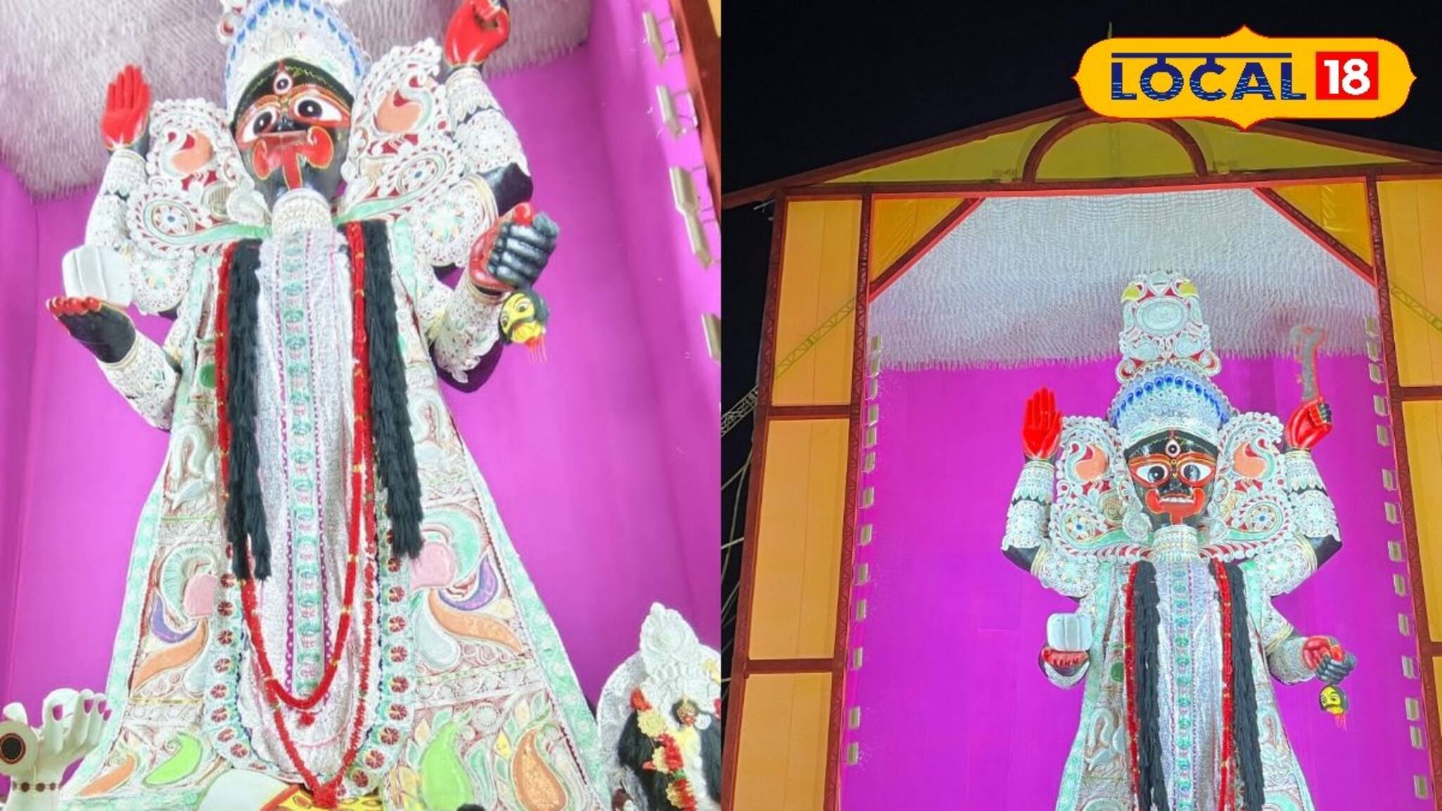 বীরভূমে এবার বিরাট চমক! ৫৫ ফুটের কালী প্রতিমায় উপচে পড়ছে দর্শনার্থীদের ঢল