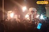 অন্ধকারে ঢেকে যায় গোটা গ্রাম, দাউদাউ করে জ্বলে মশাল, তারপরই বেরয় বড়মা-ছোটমা সঙ্গে ভৈরব