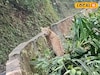 পাংখাবাড়ির রাস্তায় ওটা কী! অল্পের জন্য রক্ষা পেল যুবক! ভাইরাল পাহাড়ের ভিডিও