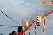 না ওখানে নেই গঙ্গা, কিন্তু বাসরা নদীতেই হল অবিকল বেনারসের গঙ্গারতি! ছট পুজোর ঘাটেই ভক্তদের