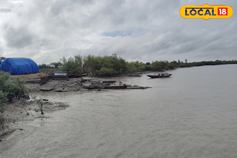 নদীর জলের স্তর অনেকটাই বেড়েছে। দুর্বল নদীবাঁধগুলির উপর প্রশাসন নজর রেখেছে। ঘূর্ণিঝড় মন্থার প্রভাব কাটলেই প্রশাসন ক্ষয়ক্ষতির সম্পূর্ণ পরিমাপ নির্ণয় করবে। (ছবি ও তথ্যঃ নবাব মল্লিক)