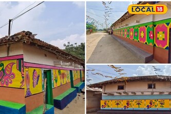 নিকোনো মাটির দেওয়ালে রঙিন আলপনা, ভরা হেমন্তে কৃষি-পার্বণে মেতে উঠেছে গ্রামবাংলা