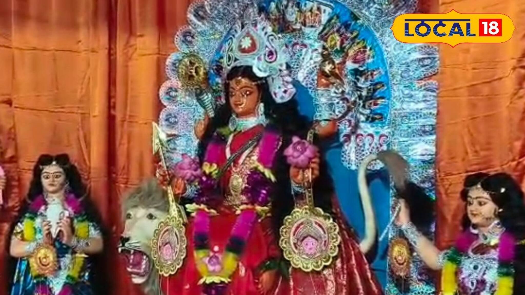 নিয়ম নিষ্ঠা মেনে ঐতিহ্য ও রীতিনীতি অনুযায়ী পূজিতা দেবী জগদ্ধাত্রী, দেখুন ছবি 