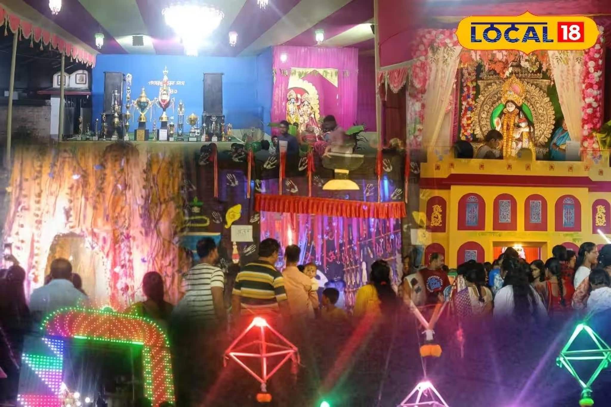 Lakshmi Puja: লক্ষ্মীপুজোয় চোখধাঁধানো থিম-আকর্ষণীয় প্রতিমা! উপচে পড়ছে দর্শনার্থীদের ভিড়, আলোয় ঝলমলে গঙ্গাধরপুরের ছবি দেখুন