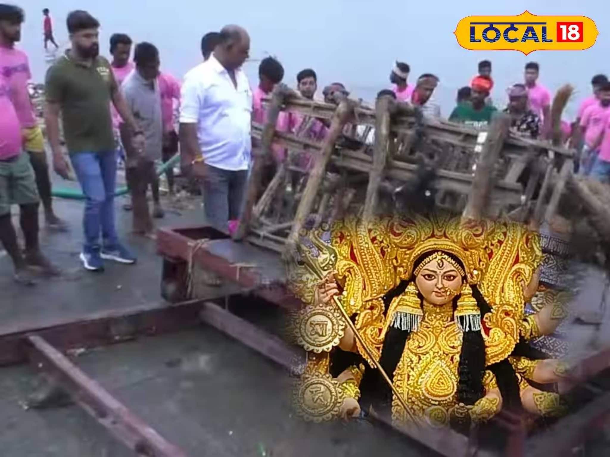 অল্প সময়ে কম ঝুঁকিতে ভাসান! গঙ্গা দূষণ রোধে হাওড়ার ঘাটে অভিনব কায়দায় বিসর্জন