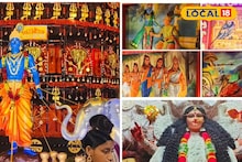 জগদ্ধাত্রী পুজোর মণ্ডপে 'মহাভারত'! উপচে পড়ছে দর্শনার্থীদের ভিড়