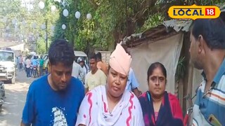 আহত প্রতিবেশী মহিলা আহত প্রতিবেশী মহিলা