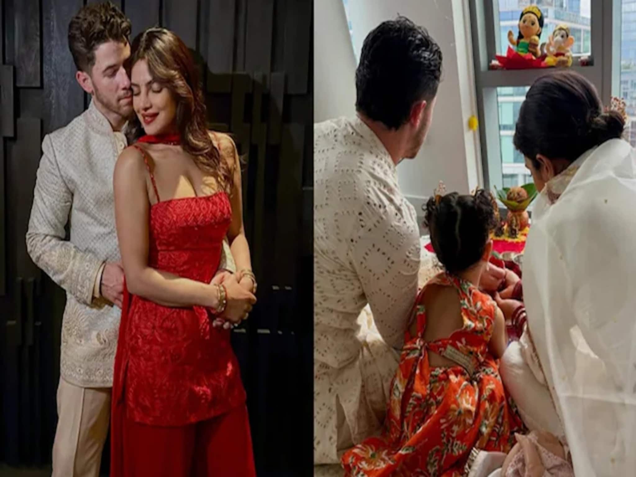 নিক জোনাসের সঙ্গে দীপাবলিতে মণীশ মালহোত্রার স্কারলেটে সেজে উঠলেন প্রিয়াঙ্কা চোপড়া, দেশি গার্লের ফ্যাশনে ধরা দিল বিদেশি ছোঁয়া