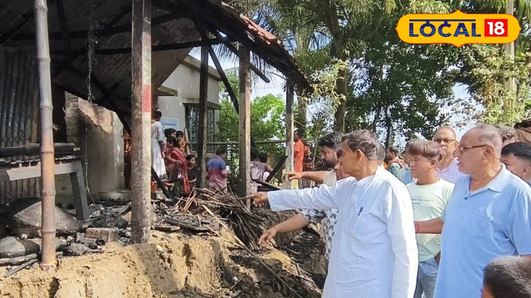 মাঝরাতে হঠাৎই ছাগল-ঘরে আগুন! জ্বলছে নিরীহ প্রাণীরা, কী অবস্থা হয়েছে দেখুন