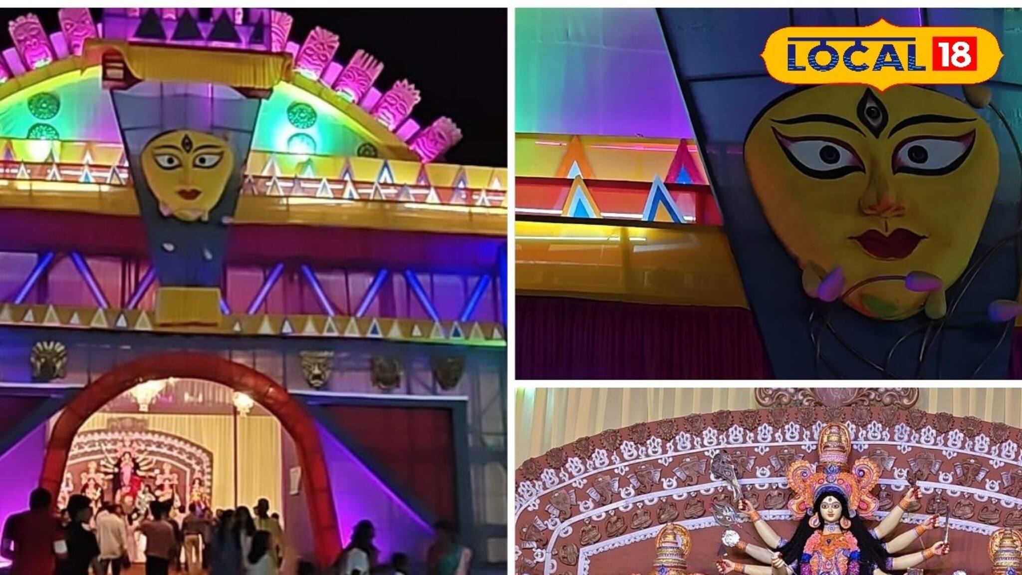 সার্বজনীন পুজোর মধ্যেও সাবেকিয়ানার ভরপুর ছোঁয়া! জমজমাট 'এই' দুর্গাপুজো!