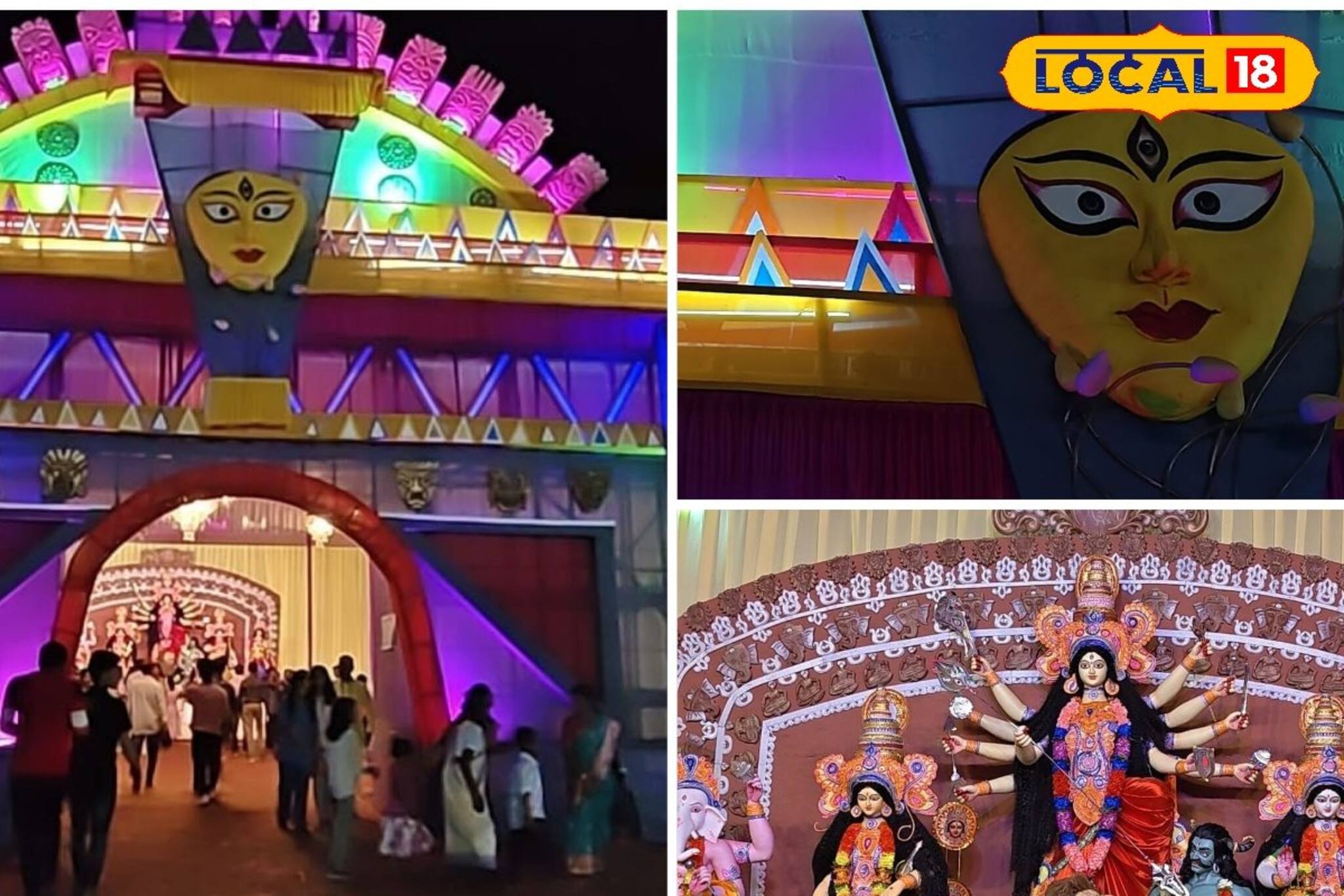 সার্বজনীন পুজোর মধ্যেও সাবেকিয়ানার ভরপুর ছোঁয়া! জমজমাট 'এই' দুর্গাপুজো!