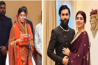 শ্বশুরবাড়ি ‘পাঁড়’ কংগ্রেস,রিভাবা BJPর প্রার্থী হতে শুনিয়েছিল কথাও,আজ জাদেজার বউ মন্ত্রী