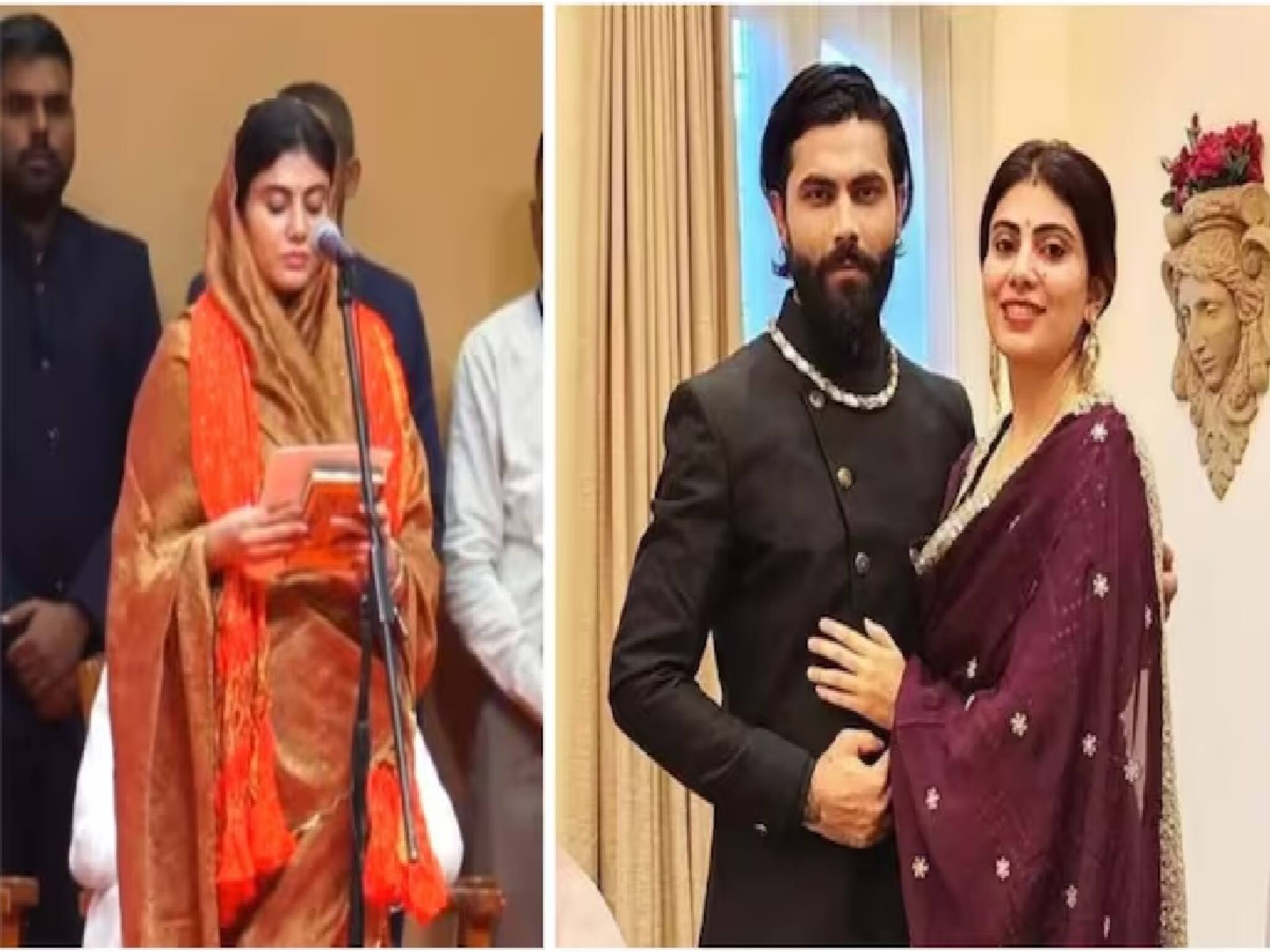 শ্বশুরবাড়ি ‘পাঁড়’ কংগ্রেস, রিভাবা বিজেপির প্রার্থী হতে শুনিয়েছিল কথাও, আজ রবীন্দ্র জাদেজার বউ বিজেপির মন্ত্রী