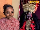 জ্যান্ত বামা কালী! রঙ-তুলি দিয়ে নারী শরীরে দেবীর অবয়ব ফুটিয়ে তুললেন শিল্পী