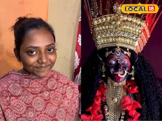 জ্যান্ত বামা কালী! রঙ-তুলি দিয়ে নারী শরীরে দেবীর অবয়ব ফুটিয়ে তুললেন শিল্পী