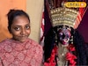 জ্যান্ত বামা কালী! রঙ-তুলি দিয়ে নারী শরীরে দেবীর অবয়ব ফুটিয়ে তুললেন শিল্পী