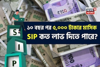 ১০ বছর পর ৫,০০০ টাকার মাসিক SIP কত লাভ দিতে পারে? হিসেবটি দেখুন
