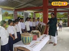 স্কুলের মধ্যে এক টুকরো আদিবাসী গ্রাম! বাসন্তীর বিদ্যালয়ে হচ্ছেটা কী?