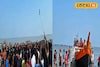 দুর্ঘটনাগ্রস্থ ট্রলার দেখতে লোকারণ্য লালগঞ্জ বিচ! কেবিন থেকে উদ্ধার মৎস্যজীবীর দেহ