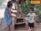 দুই খুদের হাতে ফিরল গ্রামবাংলার প্রাচীন ঐতিহ্য! এই 'দিওয়ালি ঘর' কী জানেন?