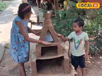 দুই খুদের হাতে ফিরল গ্রামবাংলার প্রাচীন ঐতিহ্য! এই 'দিওয়ালি ঘর' কী জানেন?