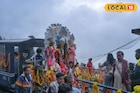 বিদায়বেলায় টয় ট্রেন চেপে পাহাড় ঘুরলেন মা! কৈলাসের পথে পাড়ি উমার