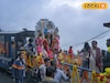 বিদায়বেলায় টয় ট্রেন চেপে পাহাড় ঘুরলেন মা! কৈলাসের পথে পাড়ি উমার