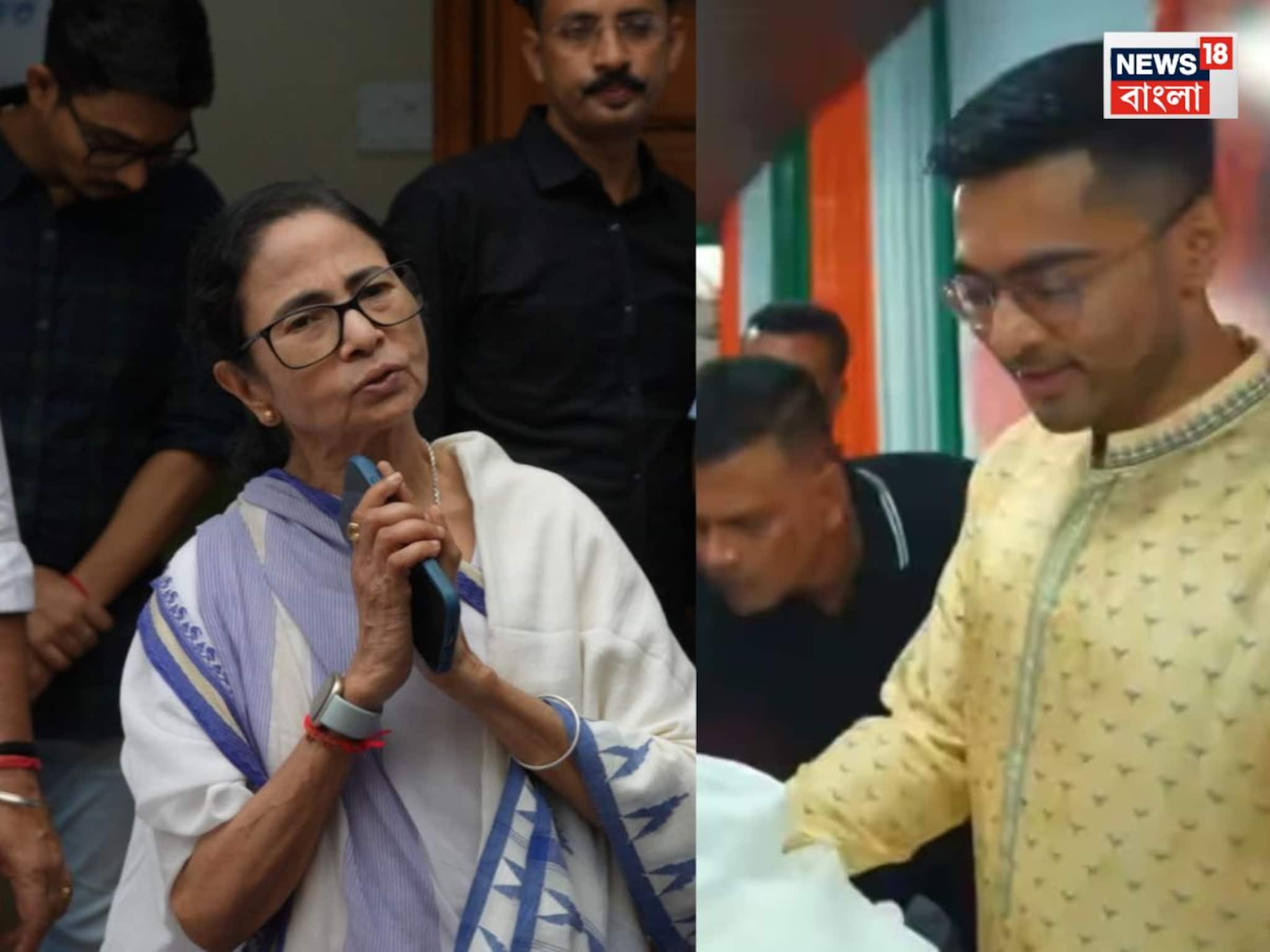 Bijaya Sammilani: কালীঘাটে বিজয়া সম্মিলনীতে শুভেচ্ছা বিনিময় মমতা-অভিষেকের