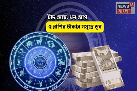 হাতে সোনার ডিম পাড়া হাঁস,বিরাট লাভ! চাঁদ মেষে,ধন যোগে ৫রাশির টাকার সমুদ্রে ডুব