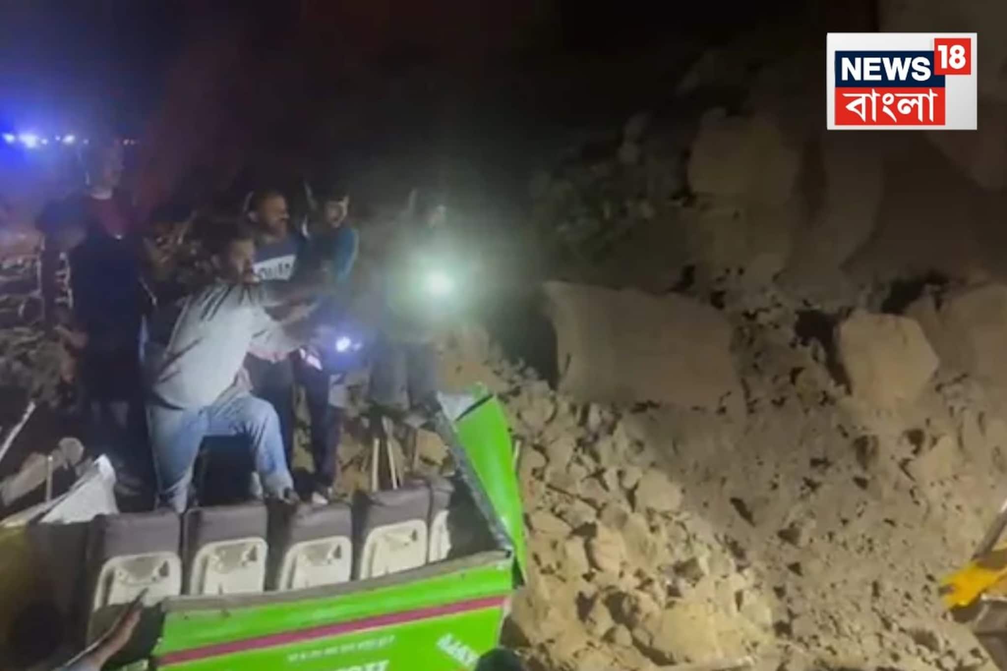 হিমাচল প্রদেশে ভয়াবহ ভূমিধস! বাস চাপা পড়ে মৃত্যু কমপক্ষে ১৮ জনের, চলছে উদ্ধারকাজ