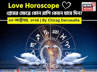 ১৩ অক্টোবর, ২০২৫- কেমন যাবে আজকের প্রেমজীবন, জানাচ্ছেন জ্যোতিষী চিরাগ দারুওয়ালা