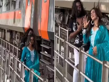 রেল ওভারব্রিজে হাঁটছিল তরুণী.. ঝড়ের বেগে ছুটে আসছিল বন্দে ভারত ট্রেন, পরক্ষণেই যা শুরু হল!