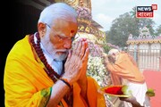 গেরুয়াবসনে প্রধানমন্ত্রী..., অন্ধ্রপ্রদেশে বিখ্যাত শ্রীসাইলাম মন্দিরে 'রুদ্রাভিষেকম' মোদির