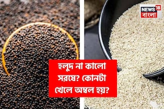হলুদ না কালো সরষে? কোনটা খাওয়া ভাল, কোনটা খারাপ? কোনটা খেলে অম্বল হয়? জানুন