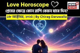 ১৮ অক্টোবর, ২০২৫- কেমন যাবে আজকের প্রেমজীবন, জানাচ্ছেন জ্যোতিষী চিরাগ দারুওয়ালা
