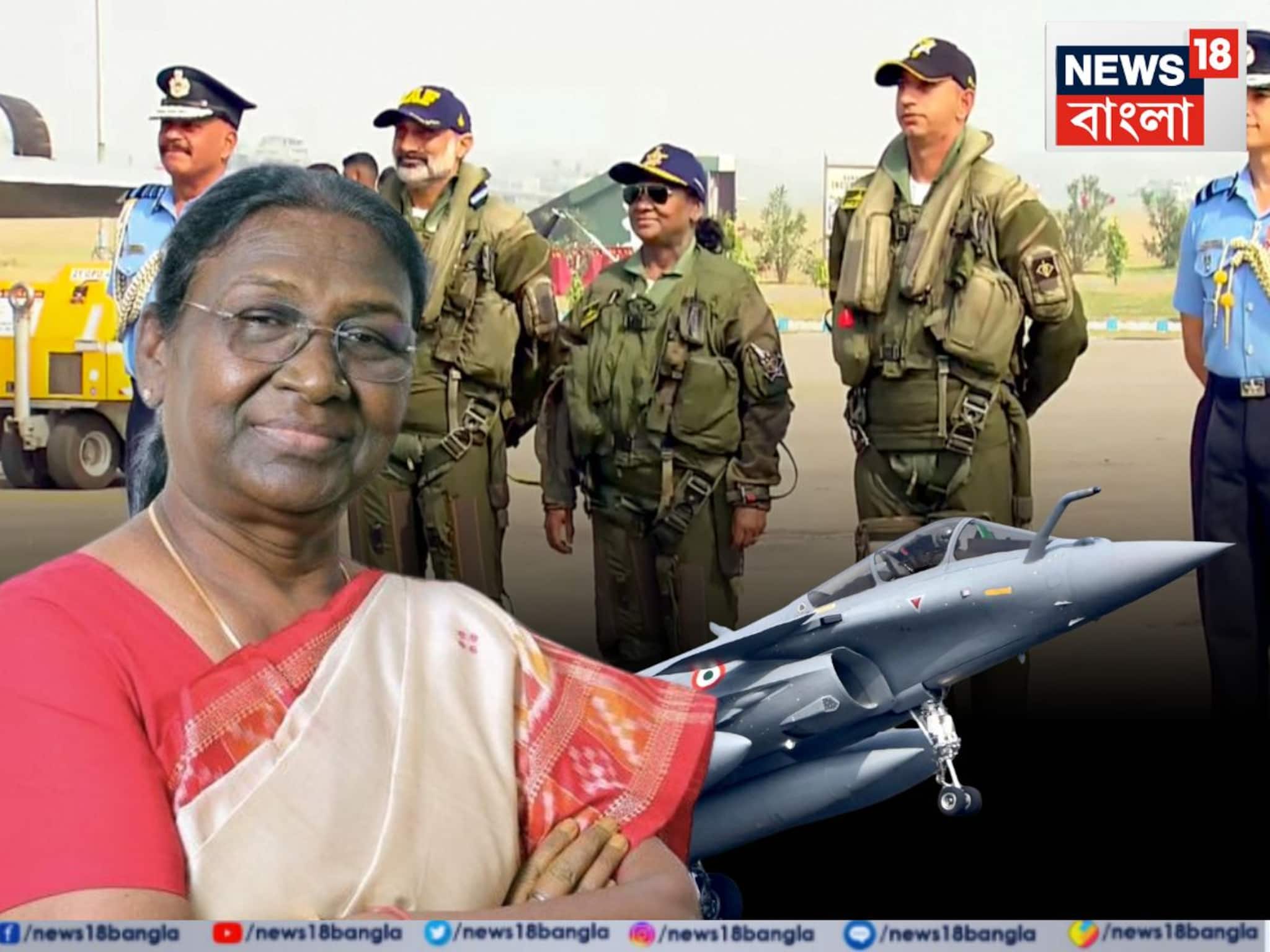 President Murmu Takes Sortie In Rafale Fighter: আকাশে রাষ্ট্রপতি! রাফালে জেটে উড়ে নজির গড়লেন দ্রৌপদী মুর্মু
