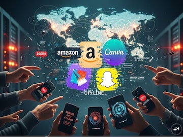Amazon সংক্রান্ত একাধিক অ্যাপের সার্ভা ডাউন - Photo Courtesy- AI 