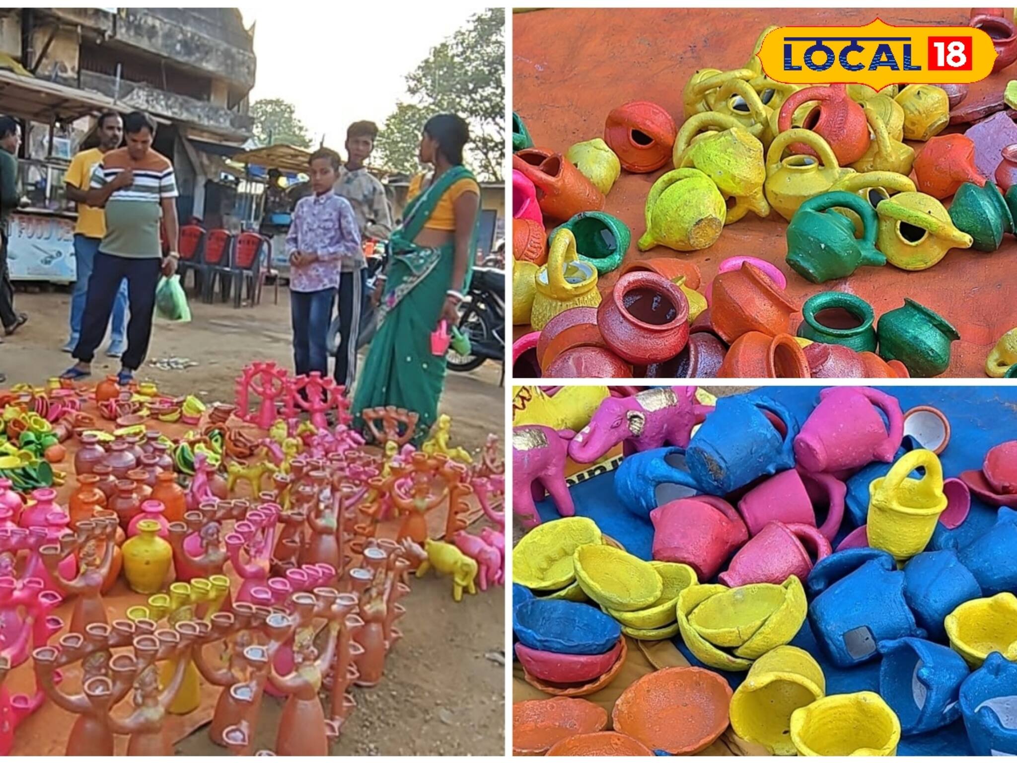 মাটির রঙিন খেলনায় ছেয়ে গিয়েছে বাজার, চাহিদা তুঙ্গে! দাম কত জানেন?