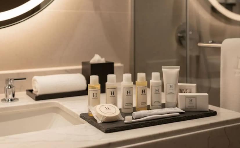  পরিমিত পর্যায়ে টয়লেট্রিজ<br />ছোট ছোট শ্যাম্পুর বোতল, কন্ডিশনারের স্যাচে, সাবান যা বাথরুমে থাকে তা আপনারা নির্দ্বিধায় নিয়ে যেতে পারেন। যদি আপনি দ্বিধায় থাকেন তাহলে হোটেল কর্মীদের জিজ্ঞেস করতে পারেন।