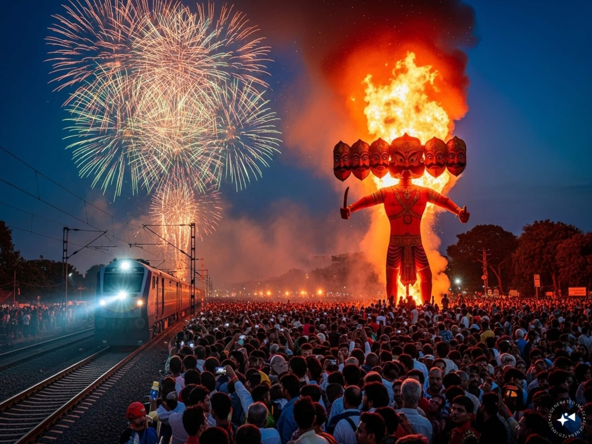 উৎসবের রাত আতসবাজি, সেলফিতে মজে...ট্রেনের হর্ন শুনতে পেল না কেউ! পিষে গেল ৬১ প্রাণ!