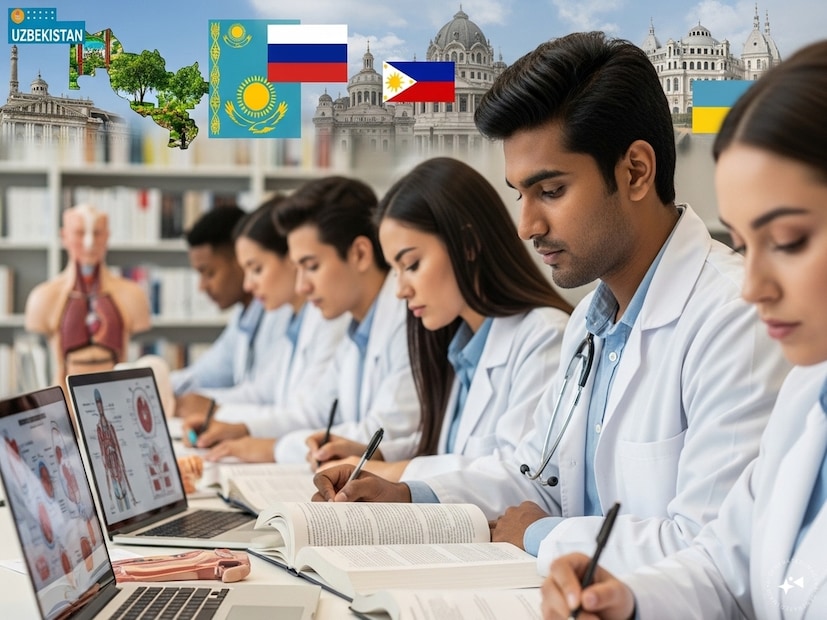 উজবেকিস্তান (Uzbekistan)-এ বার্ষিক এমবিবিএস ফি পড়ে প্রায় ₹২.৫ লক্ষ থেকে ₹৪.৫ লক্ষ।কাজাখস্তান (Kazakhstan)-এ খরচ প্রায় ₹৩ থেকে ₹৫ লক্ষ, রাশিয়া (Russia)-তে প্রায় ₹৪ থেকে ₹৬ লক্ষ, ফিলিপাইনস (Philippines)-এ প্রায় ₹৫ থেকে ₹৭ লক্ষ, আর জর্জিয়া (Georgia) ও ইউক্রেন (Ukraine)-এও তুলনামূলকভাবে কম খরচে উচ্চমানের চিকিৎসা শিক্ষা পাওয়া যায়।