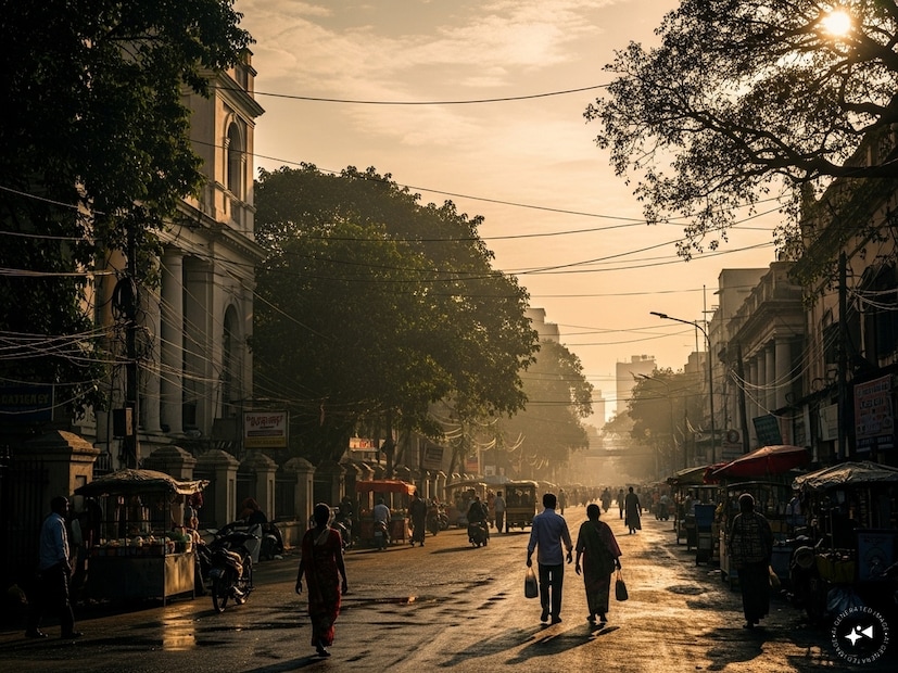 আজ সকালে কলকাতার সর্বনিম্ন তাপমাত্রা ছিল ২৪.৬ ডিগ্রি সেলসিয়াস, যা স্বাভাবিকের থেকে ০.৪ ডিগ্রি বেশি। গতকাল বিকেলে সর্বোচ্চ তাপমাত্রা ছিল ৩২.৬ ডিগ্রি সেলসিয়াস, যা স্বাভাবিকের থেকে ০.২ ডিগ্রি বেশি। বাতাসে আপেক্ষিক আর্দ্রতা ৪৯ থেকে ৯৪ শতাংশের মধ্যে ঘোরাফেরা করেছে। আগামী ২৪ ঘণ্টায় শহরের তাপমাত্রা ২৫ থেকে ৩২ ডিগ্রি সেলসিয়াসের মধ্যে থাকার সম্ভাবনা।