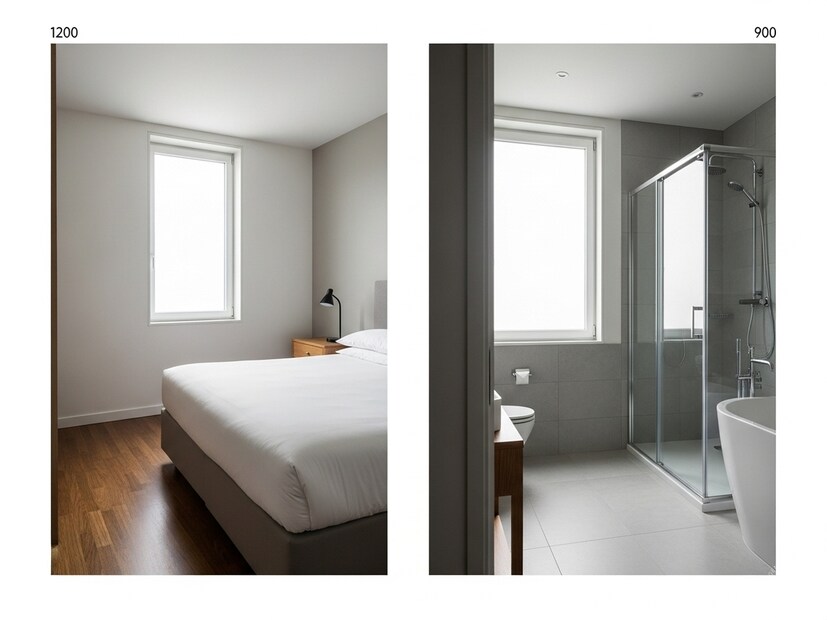 এই দুটি শব্দের পার্থক্য আসলে নির্ভর করছে একটি ঘরে স্নানের ব্যবস্থা আছে কি না—এই ছোট অথচ গুরুত্বপূর্ণ বিষয়ের উপর।  