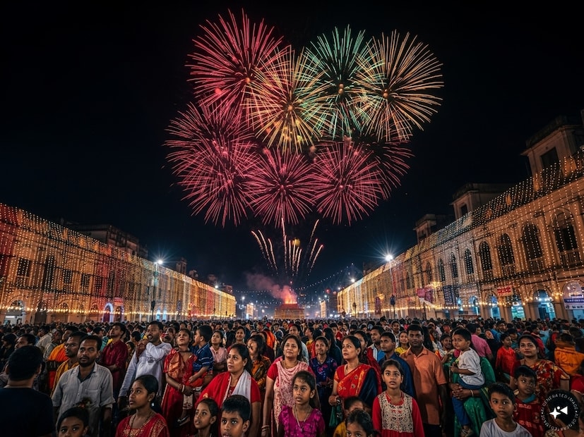 সার্বিকভাবে বলা যায়, উৎসবের দিনগুলোয় আকাশ থাকবে ঝলমলে, বৃষ্টির কোনও সম্ভাবনা নেই। তবে সপ্তাহান্তে রাজ্যের উত্তর ও দক্ষিণে বজ্রবিদ্যুৎসহ বৃষ্টি হতে পারে। কলকাতায় হালকা গরম ও আর্দ্রতা থাকলেও, কালীপুজো ও ভাইফোঁটার দিন আকাশ পরিষ্কারই থাকবে — আলো, আতসবাজি আর আনন্দে মেতে উঠবে শহর। 